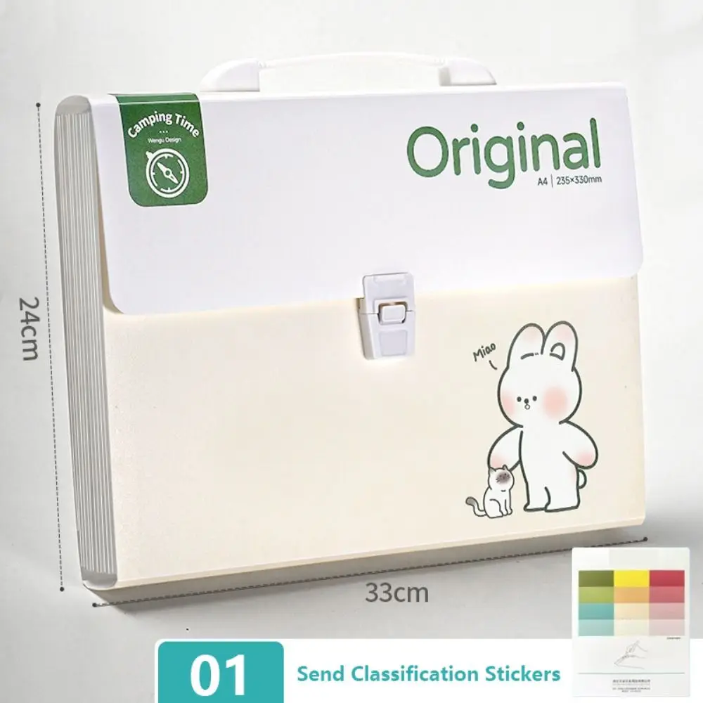 Carpeta de archivos A4 portátil, organizador de alta calidad, impermeable, 12 bolsillos, bolsa de documentos, almacenamiento clasificado, portafolio de PP, estudiante