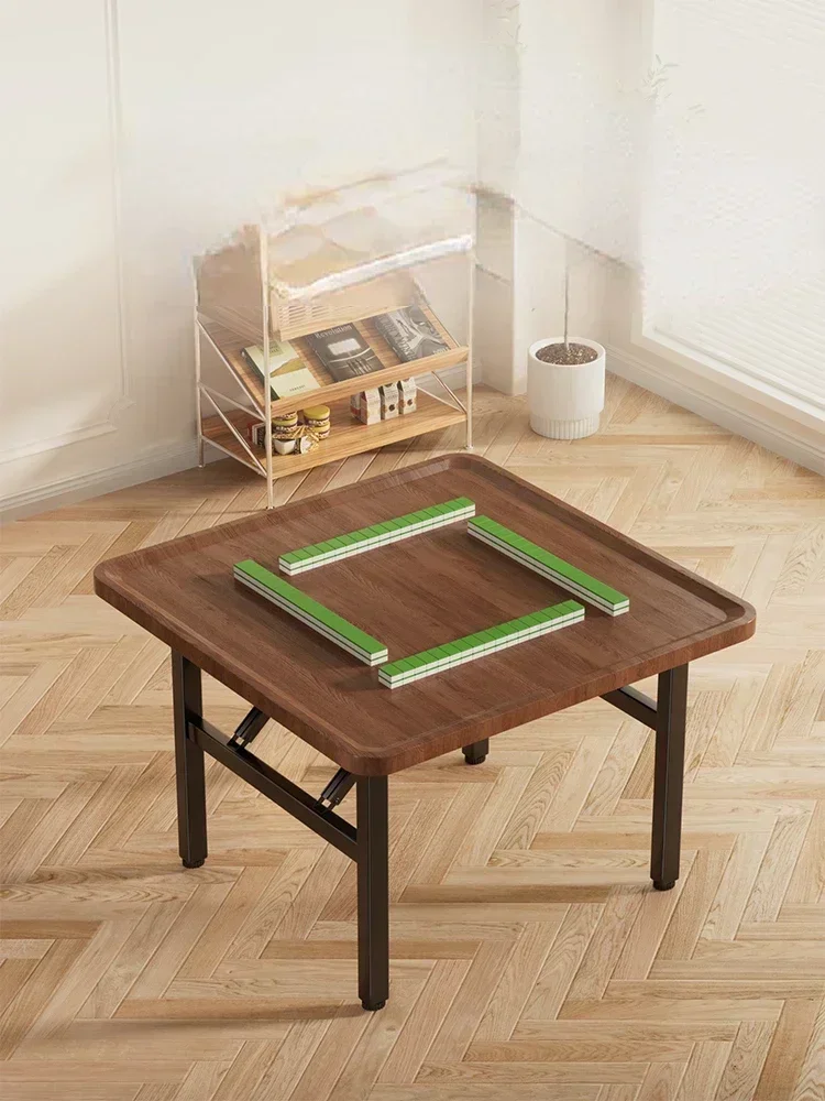 Home folding mahjong table,  dual-purpose small apartment, simple dining table, rental room, portable square table