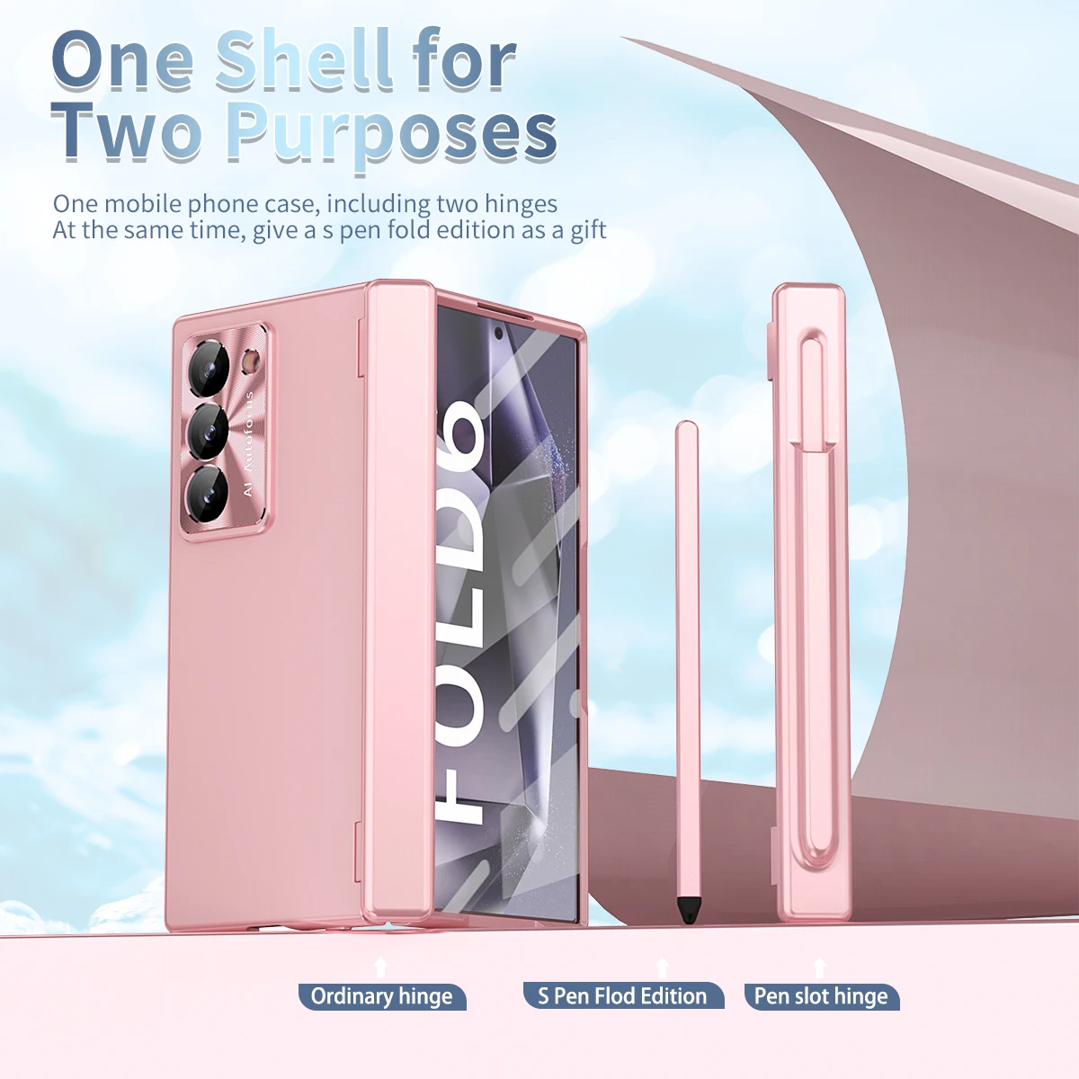 

Full Body Shockproof Armor Case For Samsung Galaxy Z Fold 7 6 5 4 3 Touch Pen Screen Protector Tempered Film Plating Hinge Cover