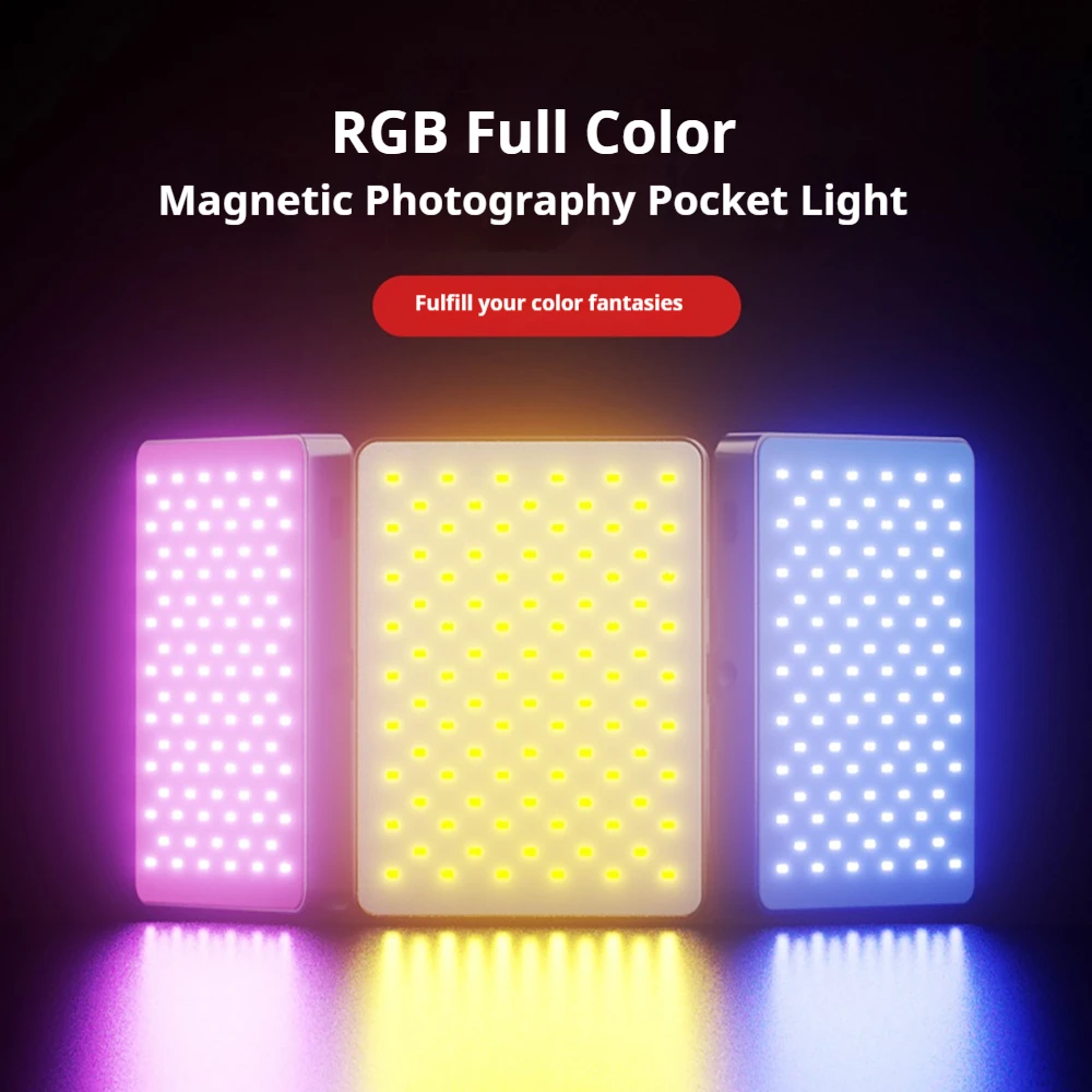 

Магнитный RGB-светильник для селфи для iPhone, перезаряжаемый светодиодный заполняющий кольцевой светильник для телефона, 3 режима затемнения, светильник для ноутбука, ПК, макияжа, видео