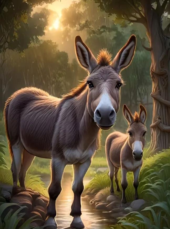 500/1000pcs for Adults Jigsaw Puzzle Donkey Theme Challenging Large-Scale Brain Teaser with Complex Patterns, Portable Box