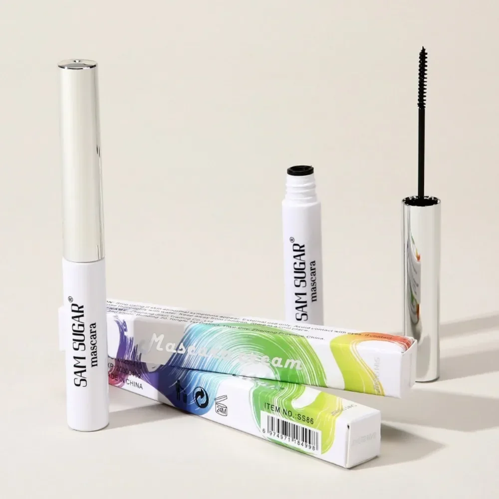 Colorful Mascara 12 Colors Waterproof Fast Dry Lasting Eyelashes Curls Extension Make-Up Emerald Green Slender Brush Ink Mascara