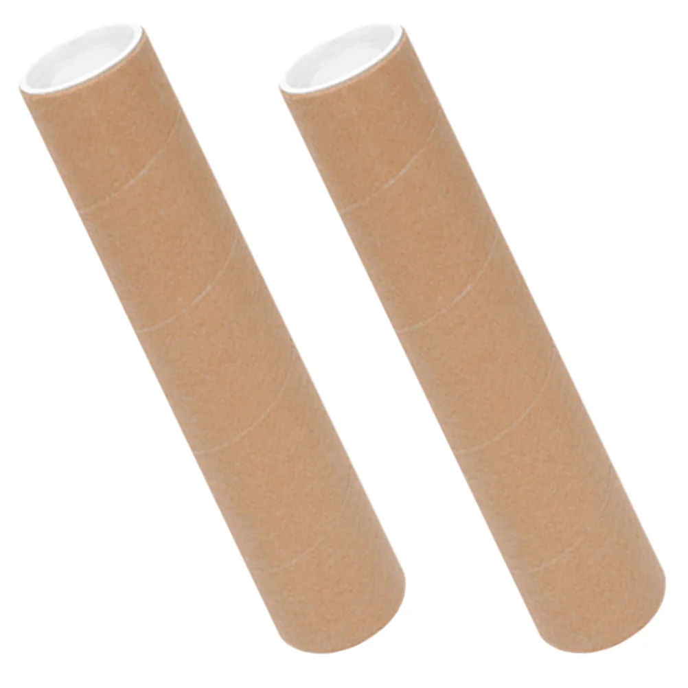 Mailing Tube para Desenho Documentos Armazenamento, Cartazes, Heavy Duty, Envio, 2 Pcs