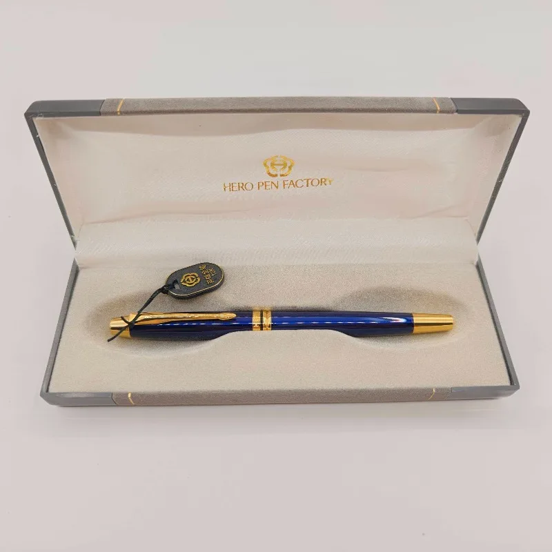 

2026 New Pen Hero 12K Tip Fountain Pens Gold/Silver Blade Nib Cute Gift Pen Box Perfect for Handwriting Art Fast Shipping Pens