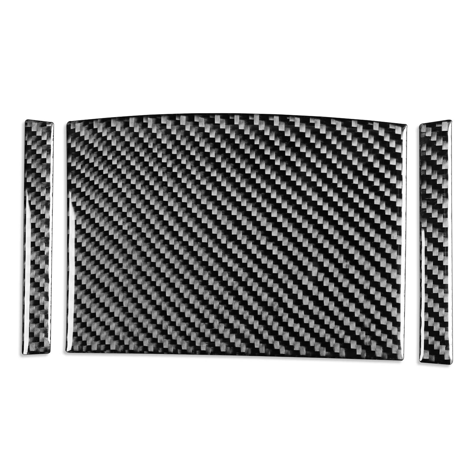 For BMW E46 1998-2005 Carbon Fiber Rear central control Panel Trim Cover Car Interior Accessories Decorative Stickers