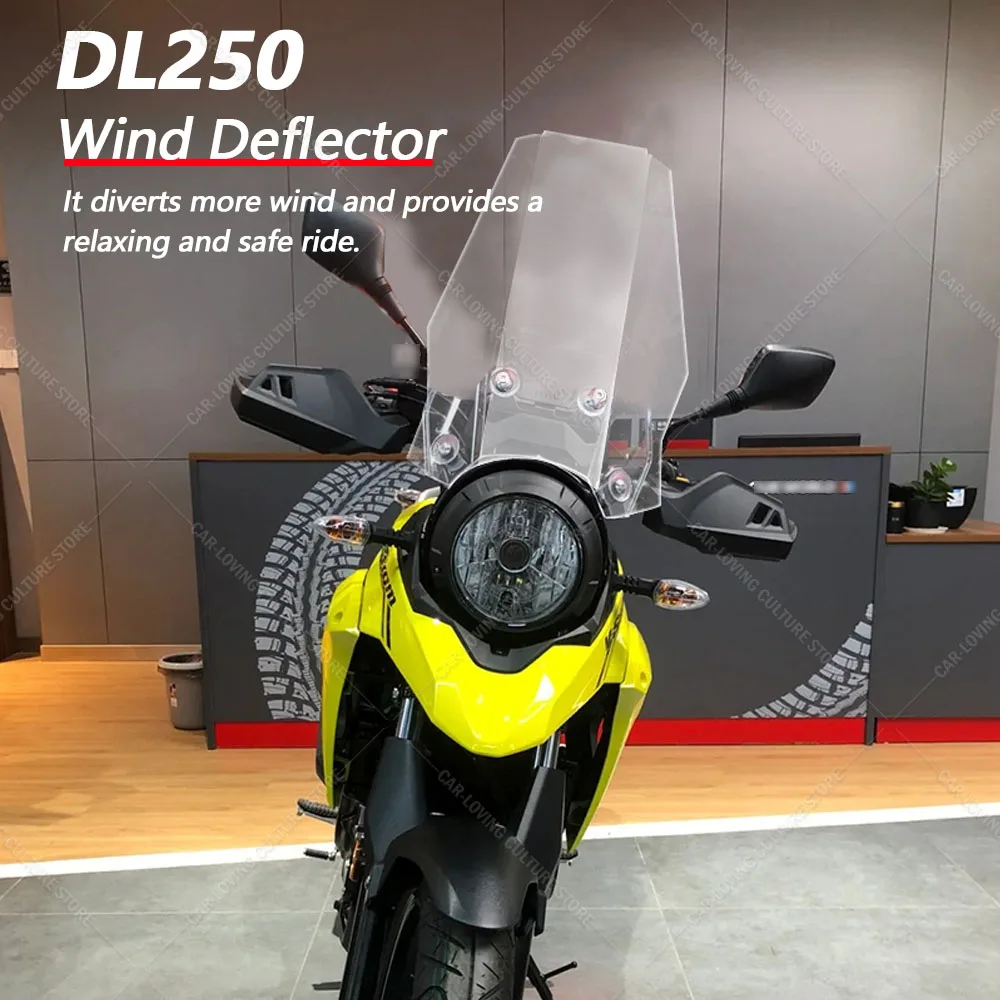 

For DL1050 V-strom Wind Deflector Motorcycle Front Fairing Windscreen Windshields Covers Motorbikes Deflector DL1050 V-strom