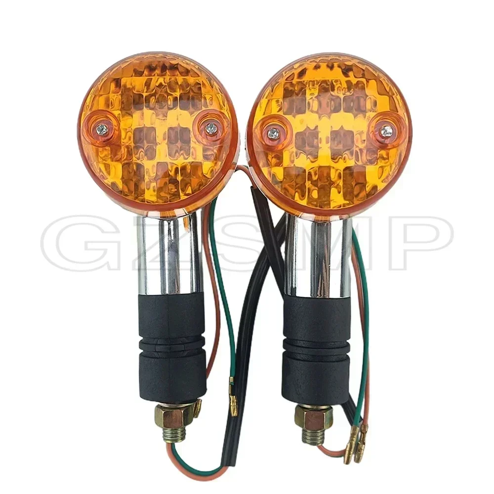 Motorcycle 10mm Bolt Turn Signals Lights fit For Kawasaki Vulcan VN 750 800 1500 RETRO Honda Shadow Aero Turn ligh
