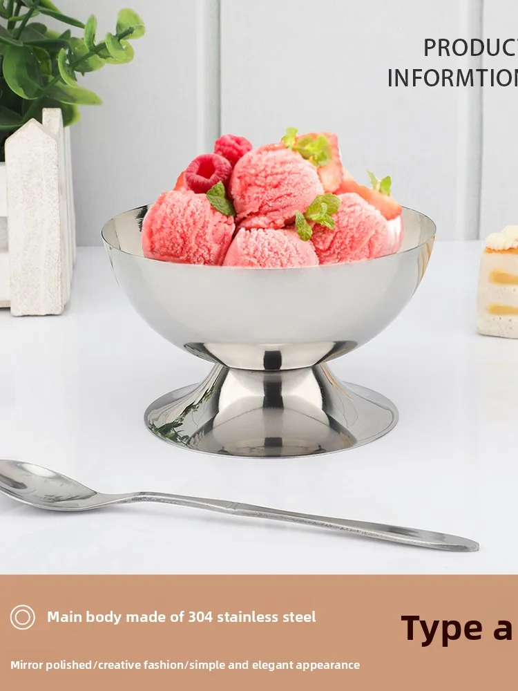 

Стакан для десертов и кофе из нержавеющей стали 304, на высокой ножке, для пудинга и мороженого, европейский стиль, для коктейлей