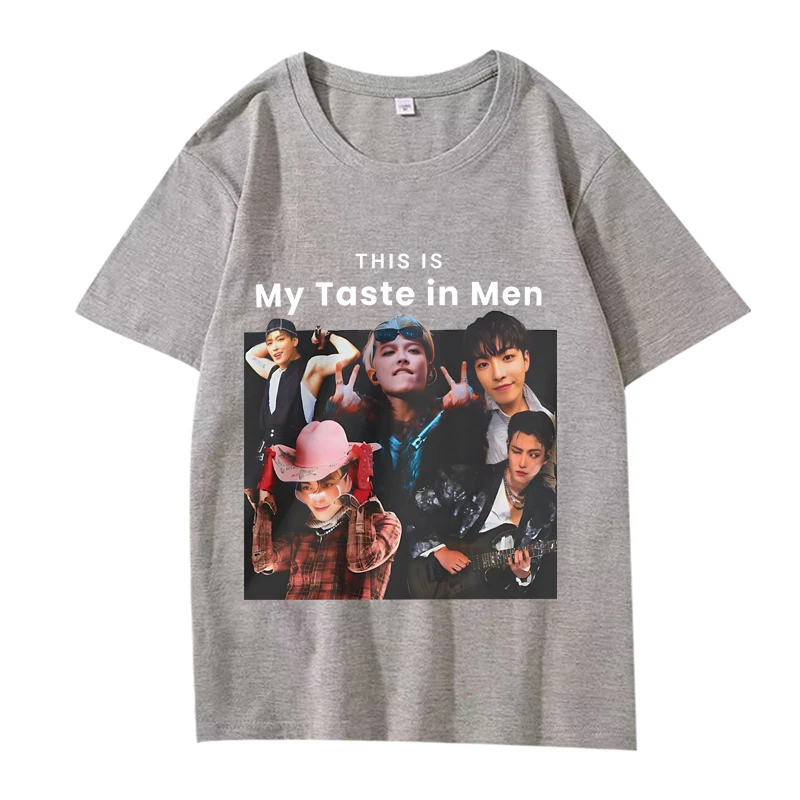 Ateez Hongjoong My Taste T Shirt 2025 men women Oversized 100% Cotton Hot sale short sleeve Summer print Unisex plus size tops