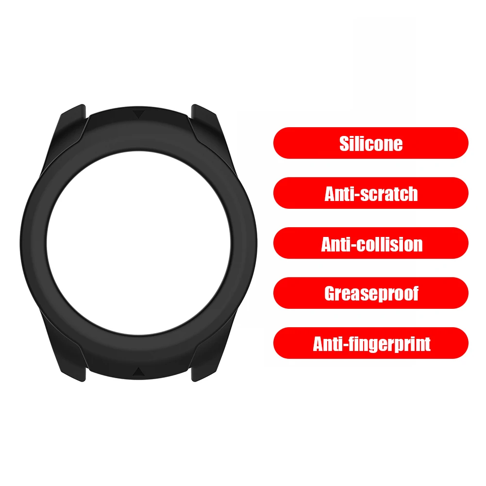 For Ticwatch Pro 2020/Ticwatch Pro Smart Watch Frame Skin Case Protective Cover