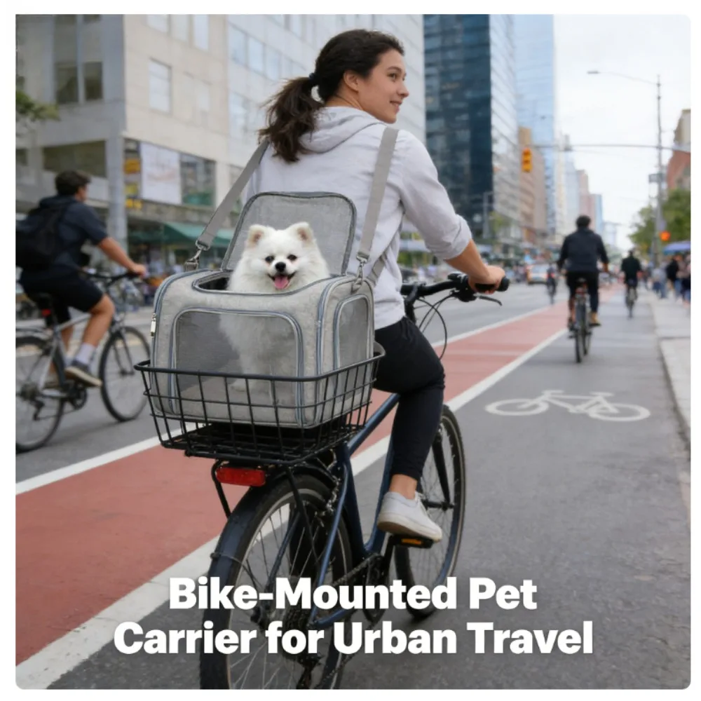 

Portable Foldable Pet Carrier Backpack Breathable Cat Dog Travel Bag Large Capacity Lightweight for Small Pets Car Handheld