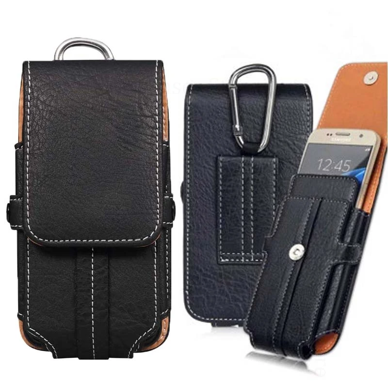 For Itel RS4 S24 S23 Plus Phone Leather Bag Case For Itel P65 P55T P40 Plus A50C A06 A04 A70 Card Holder Phone Pouch Waist Cover