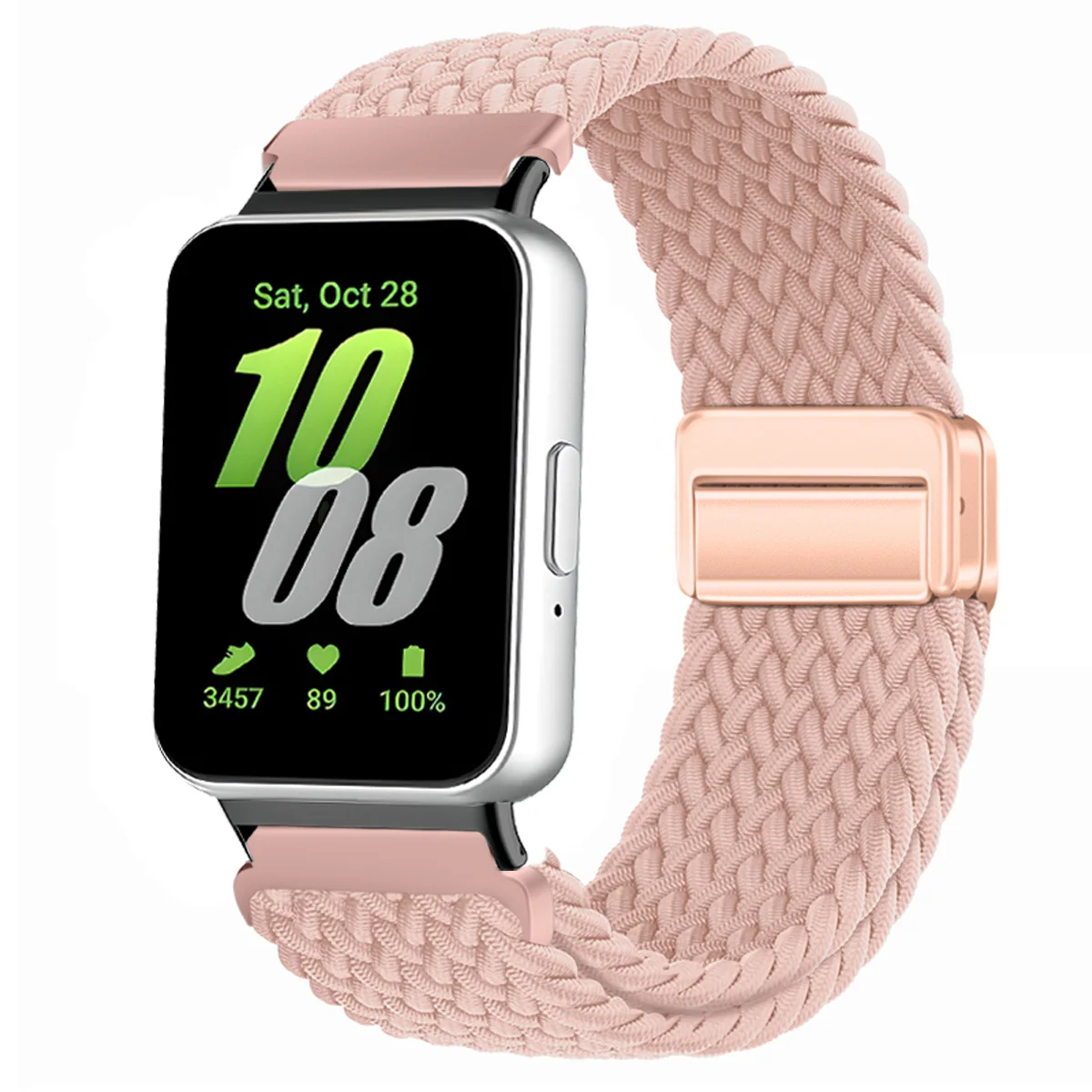 Nylon-Geflechtband für Samsung Galaxy Fit 3, magnetisches Band, Ersatzarmband für Samsung Galaxy Fit 3, Armband-Zubehör