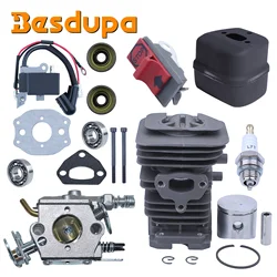 38mm Cylinder Kit For Husqvarna 136 137 141 Chainsaw Parts 530069940,530055128,530016044,545006044,530071987