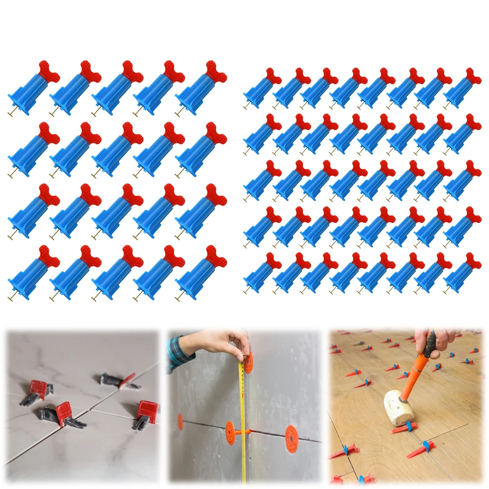 Système de gouttes de carrelage réutilisable, 20/40 pièces, entretoises, compte-gouttes, composé pour l'installation