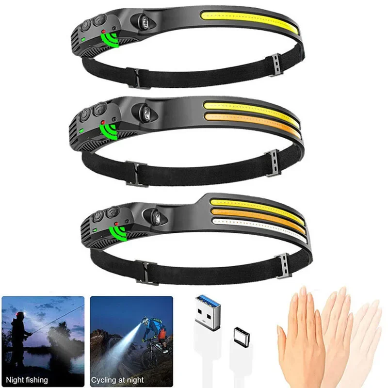 

Головной фонарь с монолитным блоком светодиодов