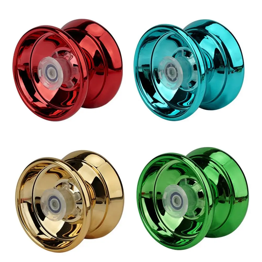 Yoyo Luminous Yoyo Toy para Crianças, Alta Velocidade, Adereços Especiais, Brinquedos para Iniciantes, Competição de Yoyo Metal, Alumínio