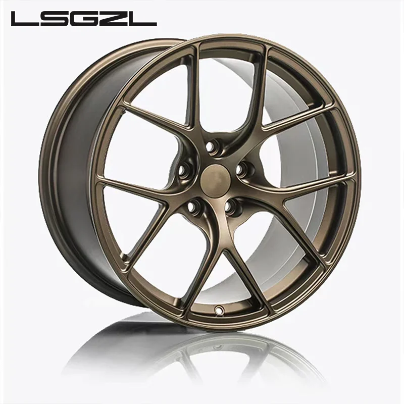 19x9 19x8.5 19x9.5 5x120 5x112 5x114.3 Bronze Color FINISH FORGED 6061 T6 WHEELS for civic Type R bmw 330 Audi