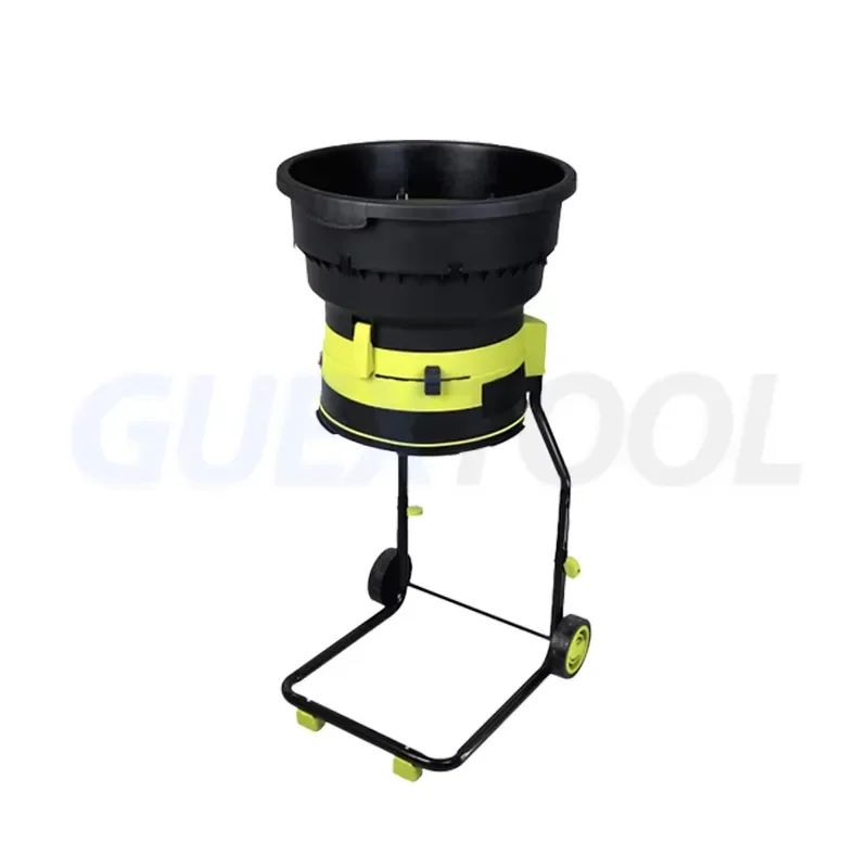 Electric Leaf Crusher 2500W Motor Small Powerful Adjustable Thickness Quickly Shatter Leaves 208L/min Capacity 17:1 Crushing