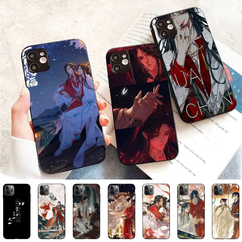 

Chinese style Tian Guan Ci Fu Phone Case for iPhone 11 12 13 Mini Pro Max 8 7 6 6S Plus X 5 S SE 2020 XR XS 10 case