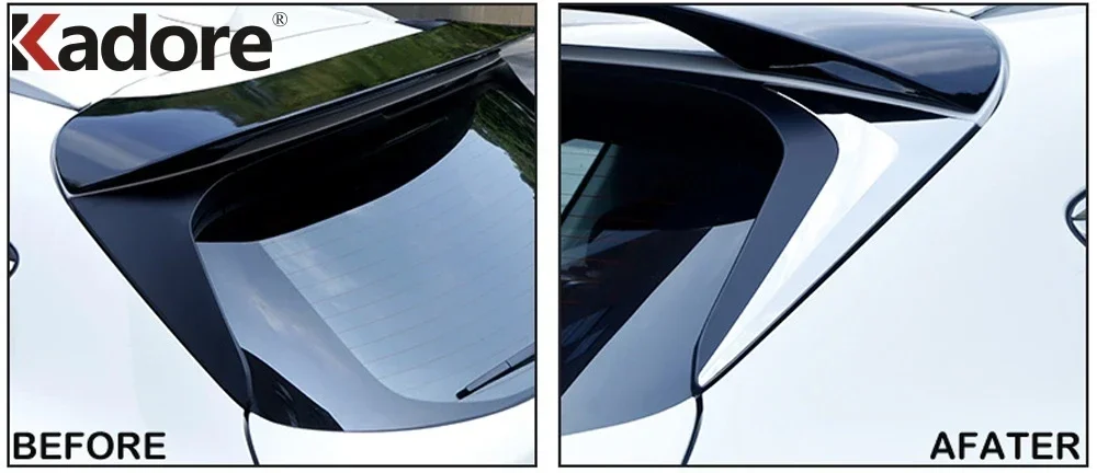 Rear Window Cover Trim For Mazda CX-5 CX5 KF 2017-2021 2022 2023 2024 Chrome Car Side Wing Spoiler Triangle Frame Accessories view 6