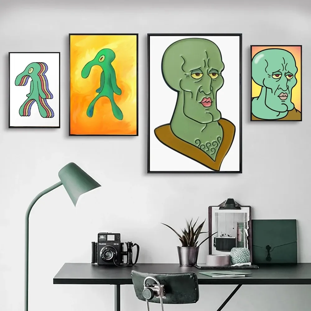 ملصق الحبار لغرفة المعيشة ، طباعة فنية للبار ، ديكور الأثاث ، 1 وحش #3