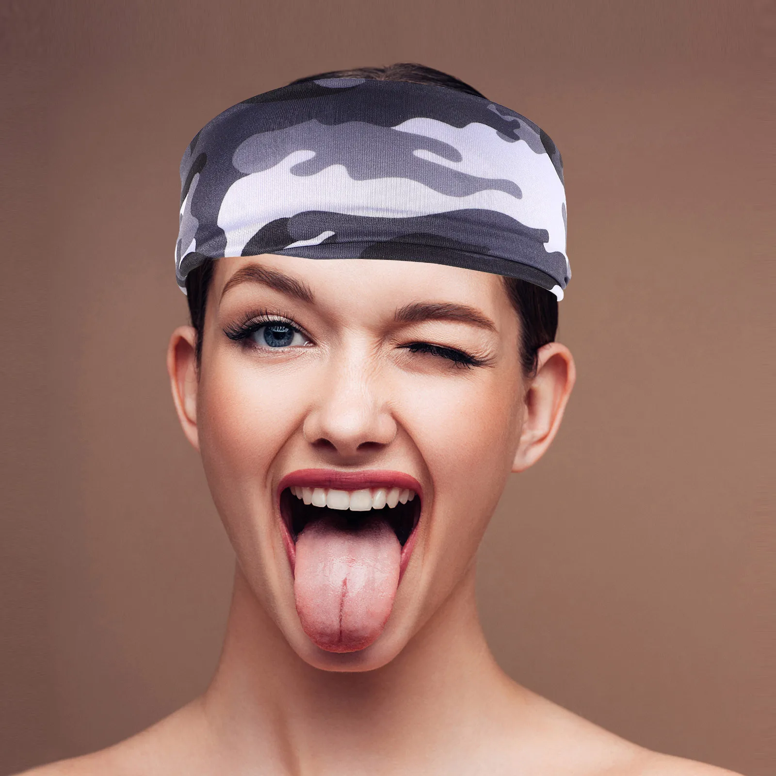 

4Pcs Kids Sweat Wicking Headbands Camo Fitness Sweatbands Breathable Lightweight Sport Hairbands for Boys Girls Running