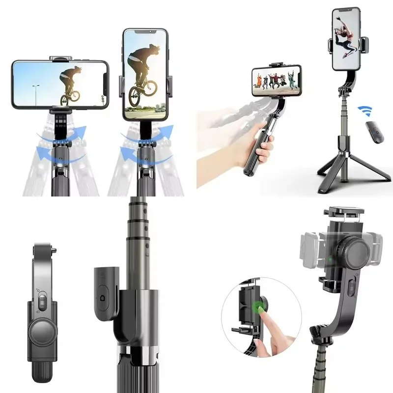 Estabilizador de Gimbal Móvil para Cámara, Trípode Económico para Celular, Estabilizador Steadycam para DSLR