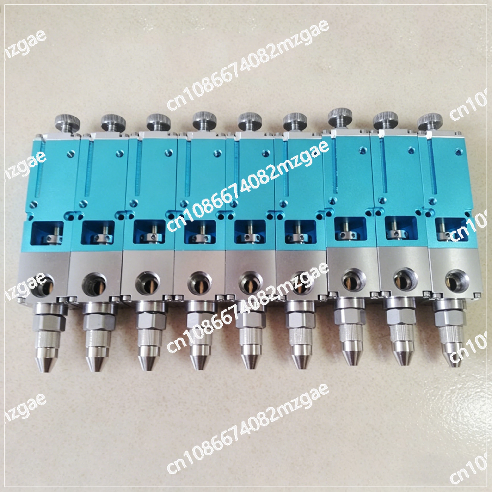 Large Flow Precision Dispensing Valve, Blue Square Thimble Dispensing Valve, Single Liquid Silicone Dispensing Valve