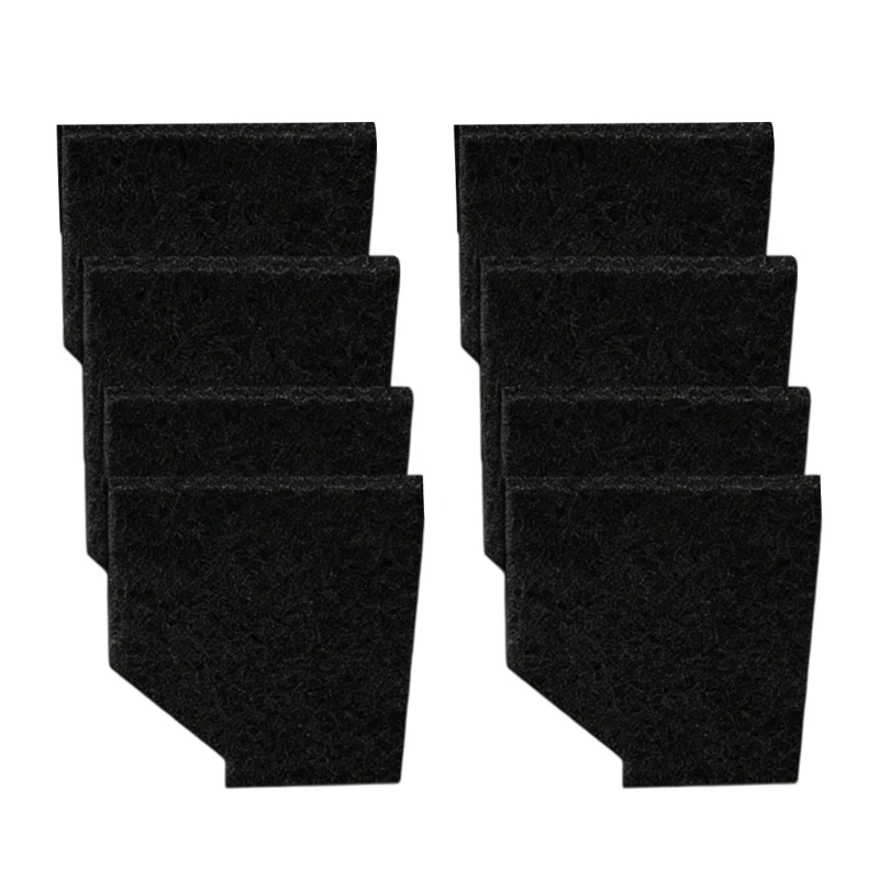 Water Filter Media Inserts 8 Pack, Black Polyurethane Units 4.02 x 4.37 in for Pet Fish Use, Routine Filter Change and Size 37JD