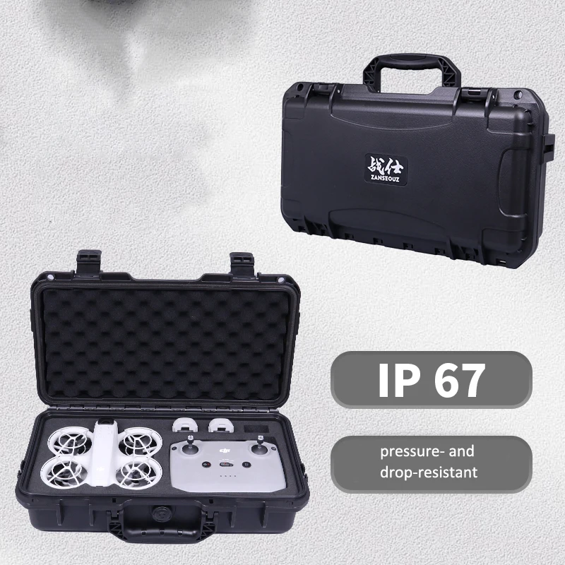 Waterproof Carrying Hard Shell Case Shoulder Bag for DJI Neo Fly More Combo RC-N3 Remote Controller Carrying Case Accessories