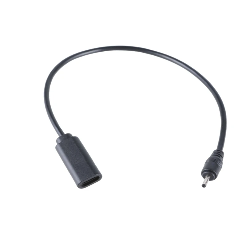 Conveniente cable alimentación carga USB tipo C a DC5V 2,0x0,6 mm para cargar dispositivos portátiles