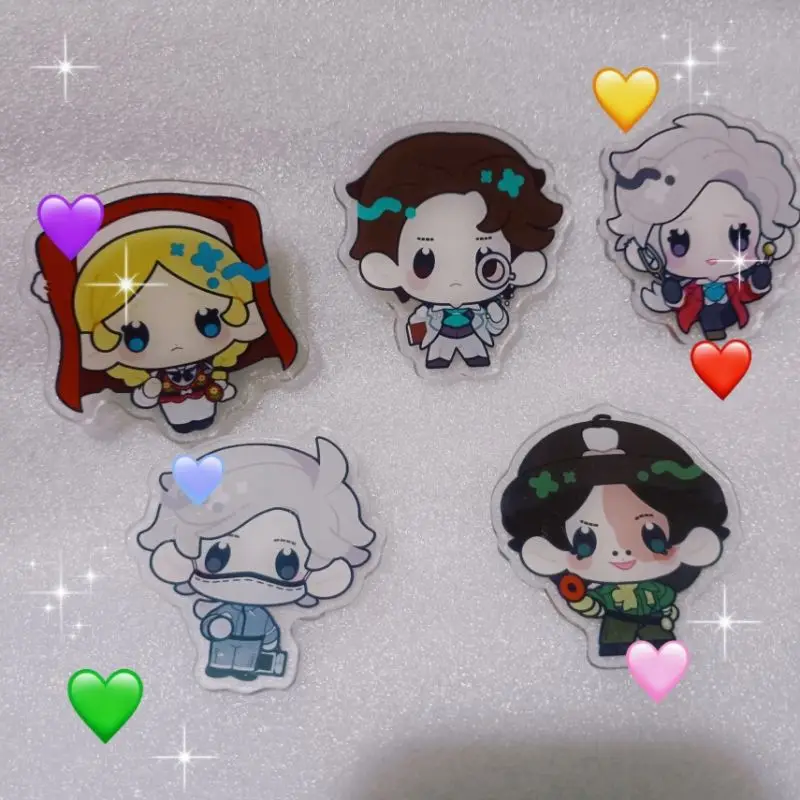 كوب شفط أكريليك تنكري أنيمي للهاتف المحمول حامل وسادة هوائية ، إيما وودز ، إيسوب ، كارل ، اكسسوارات حلية متدلية