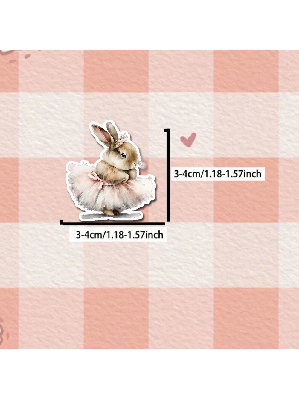 Cute Ballet Rabbit Cartoon Stickers Victorian Retro Style Rabbit Handbooks DIY Decorative Stickers Computer Laptop Phone