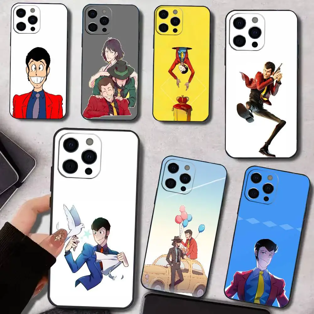 

L-Lupin The T-Third Phone Case For iPhone 17,16,15,14,13,12,11 Plus,Pro Max,XS,Soft Silicone Black Cover