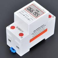 DDS6619-005 Intelligent Single-Phase Electric Energy Meter 2p Din-rail Power Meter 230V Energy Meter Single-Phase Energy Meter