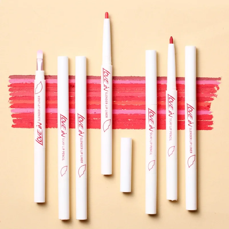 Moisturizing Lipsticks Long-lasting Automatic Rotary Lip Liner Makeup Lipliner Waterproof Lips Pencil Beauty Cosmetic Tool