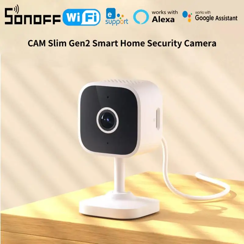 SONOFF CAM Slim Gen2 Smart Home Security Camera 1080P Human Motion Detection Auto Track Night Vision Audio Ewelink Alexa Google