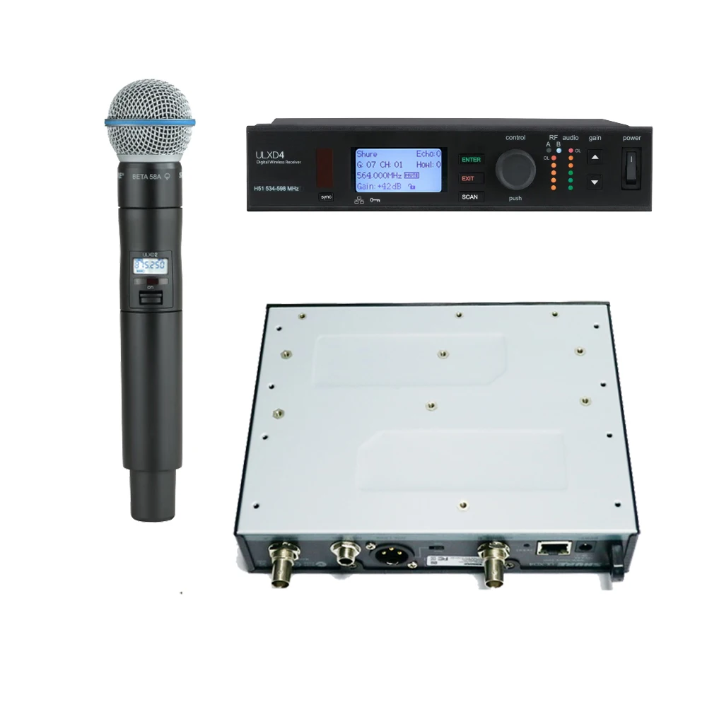 

Advanced ULXD24-Beta58 Wireless Microphone System with SM True Diversity ULXD4 Receiver Handheld Mode Cardioid Dynamic Core