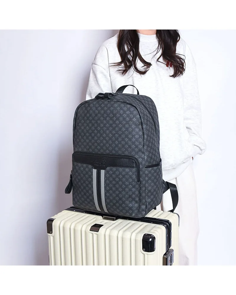 New retro plaid backpack men's school season student large-capacity schoolbag commuting business men's computer backpack