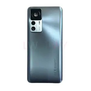 Bilashmart Housing Cover Xiaomi 12T Pro 200MP Glass Back Battery Cover Rear Door Panel Case +Adhesive Replace Repair Spare Parts