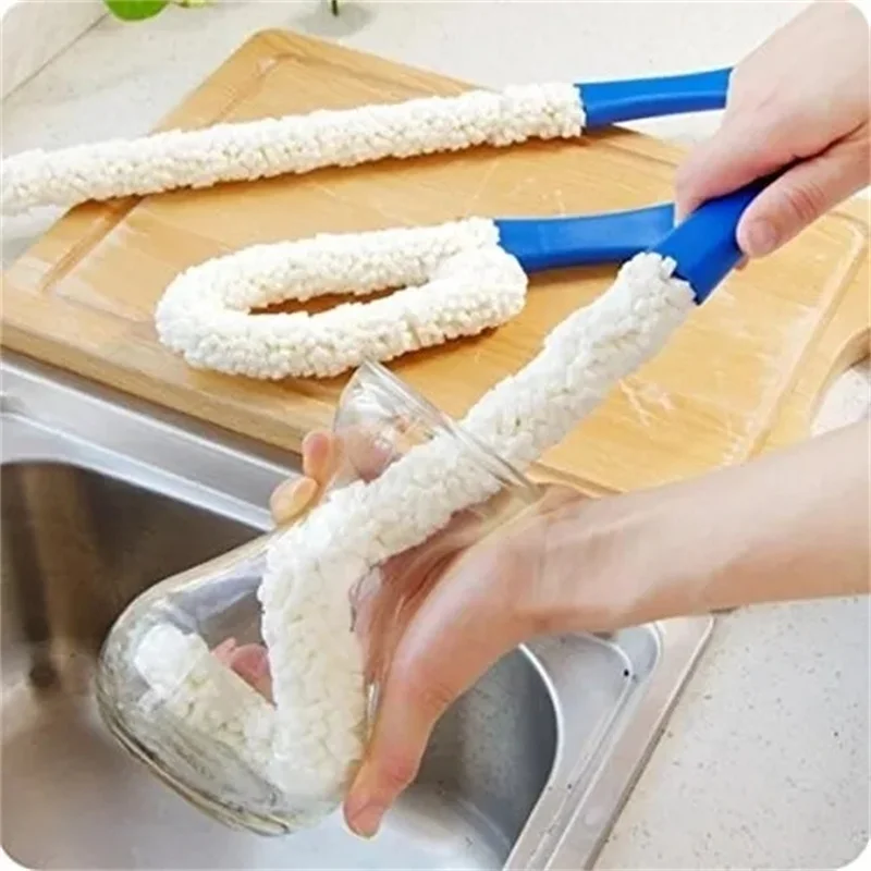 

New Bottle Cleaning Brush Flexible Drinker Bottle Scourer Wine Cup Goblet Brush Cleaning Supplies Household Cleaning