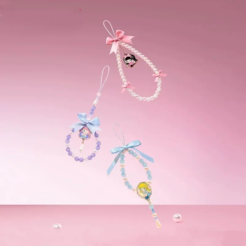 Pop mart molly diário olhar série corrente do telefone móvel caixa cega pingente acho saco brinquedos boneca bonito anime figura ornamentos