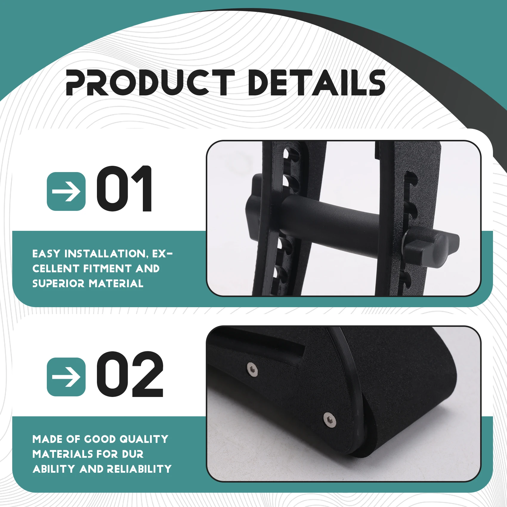 INABEZ Adjustable Guitar Leg Rest Wear Resist Ergonomic Holder Guitar Support Stand for Electric Classical Acoustic Guitars C