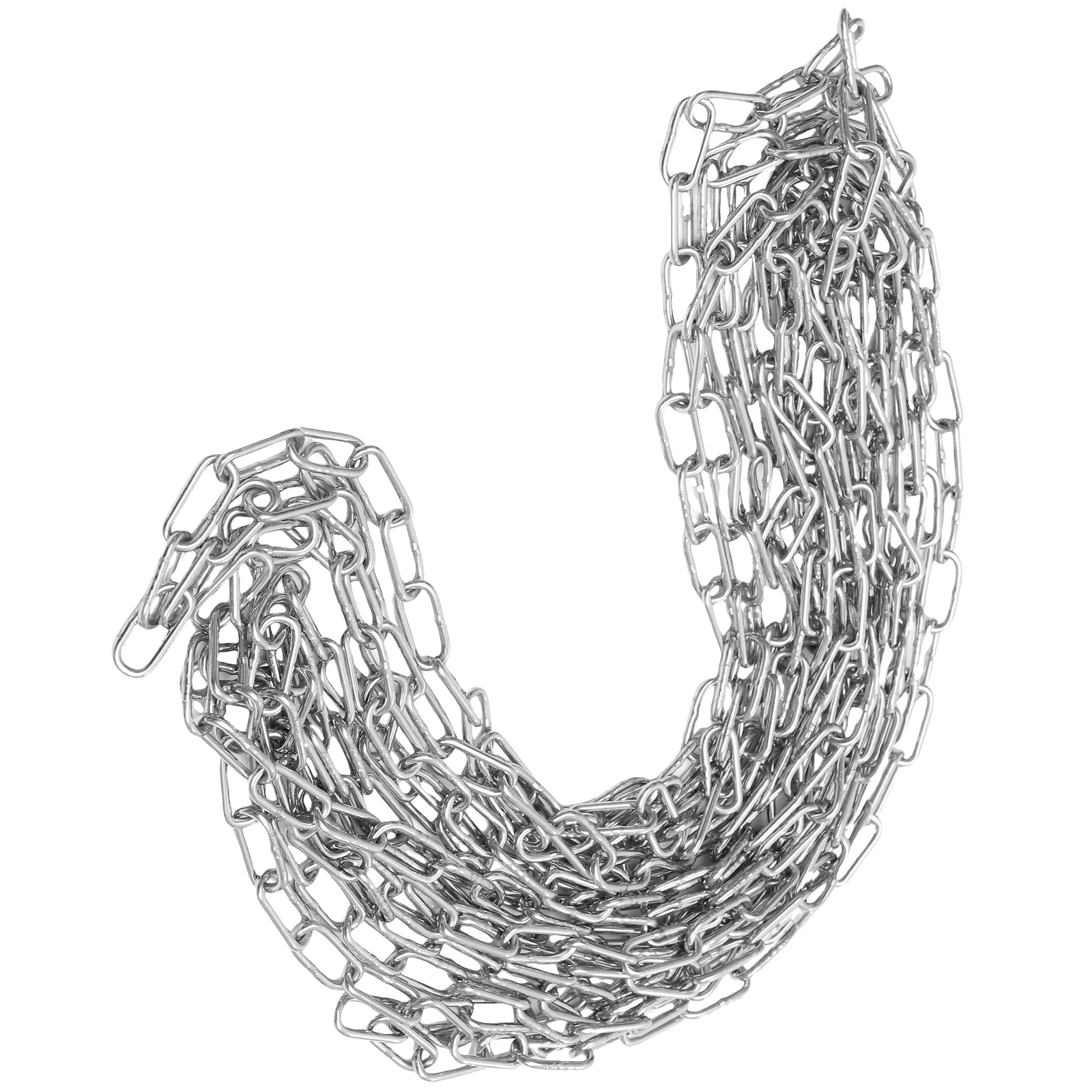 Heavy Duty Chain Lock Safety Fence Decor Galvanized Iron Driveway Barrier Parking