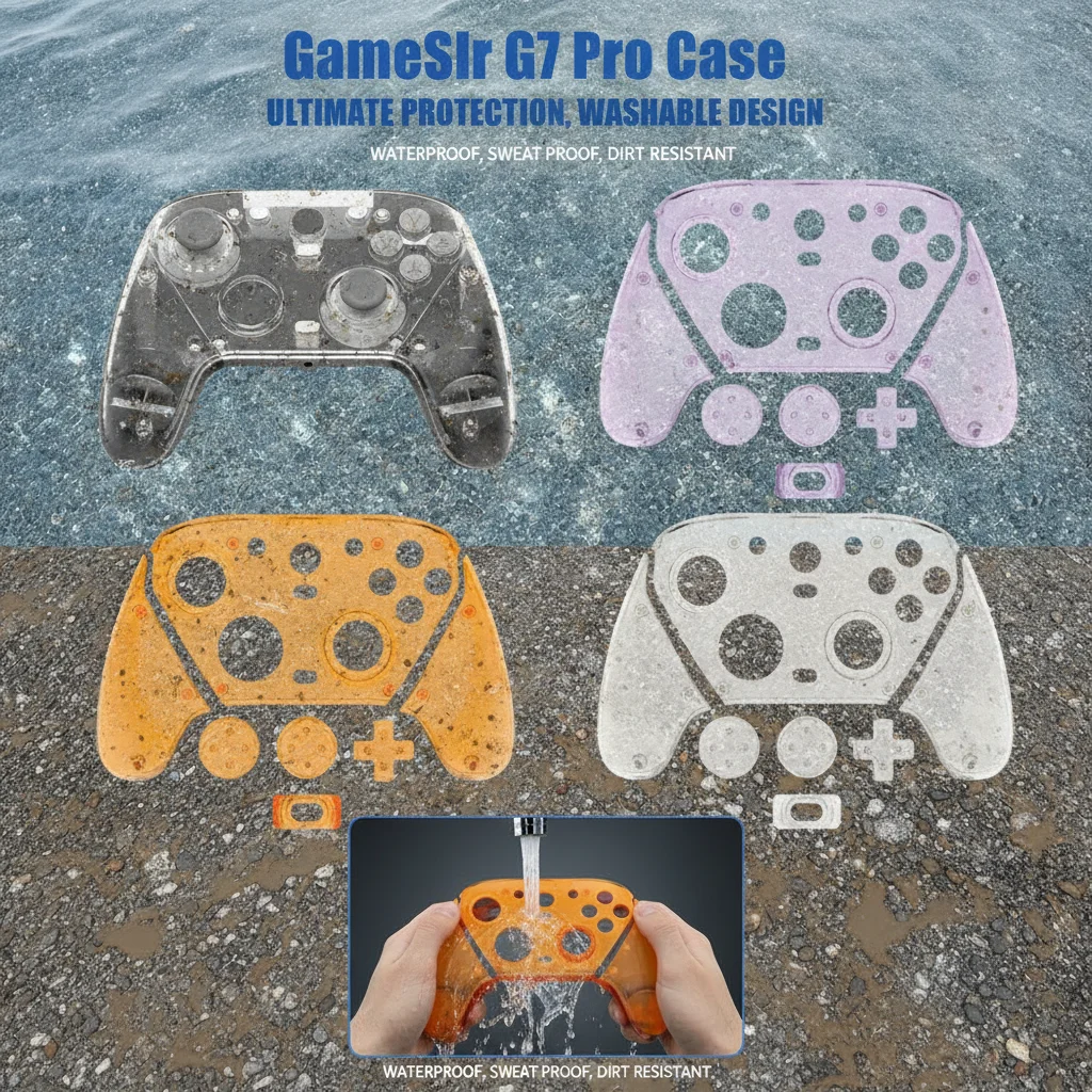 

For GameSir G7 pro Gamepad Magnetic PC Panel Replacement Case Transparent Simple Design for Enhanced Gaming Experience