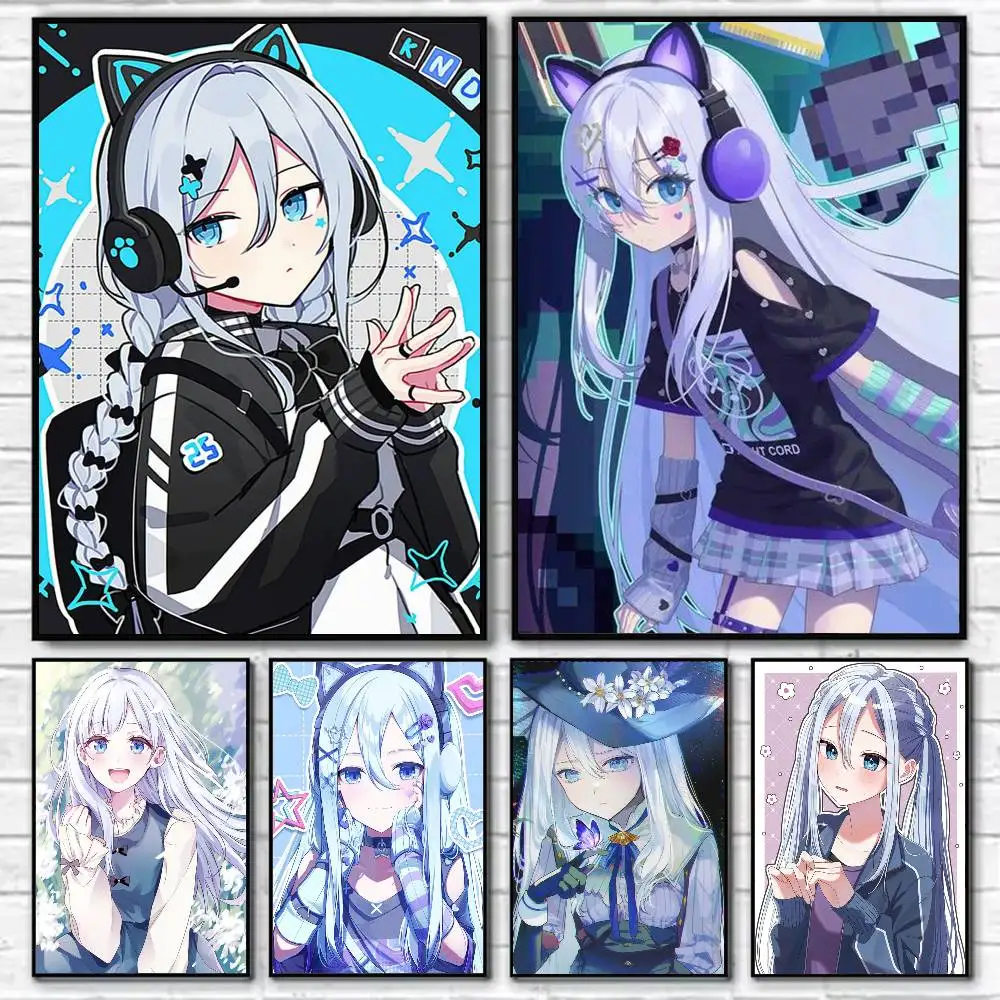 

Yoisaki Kanade Cartoon Style Poster Self-adhesive Art Waterproof Paper Sticker Coffee House Bar Room Wall Decor