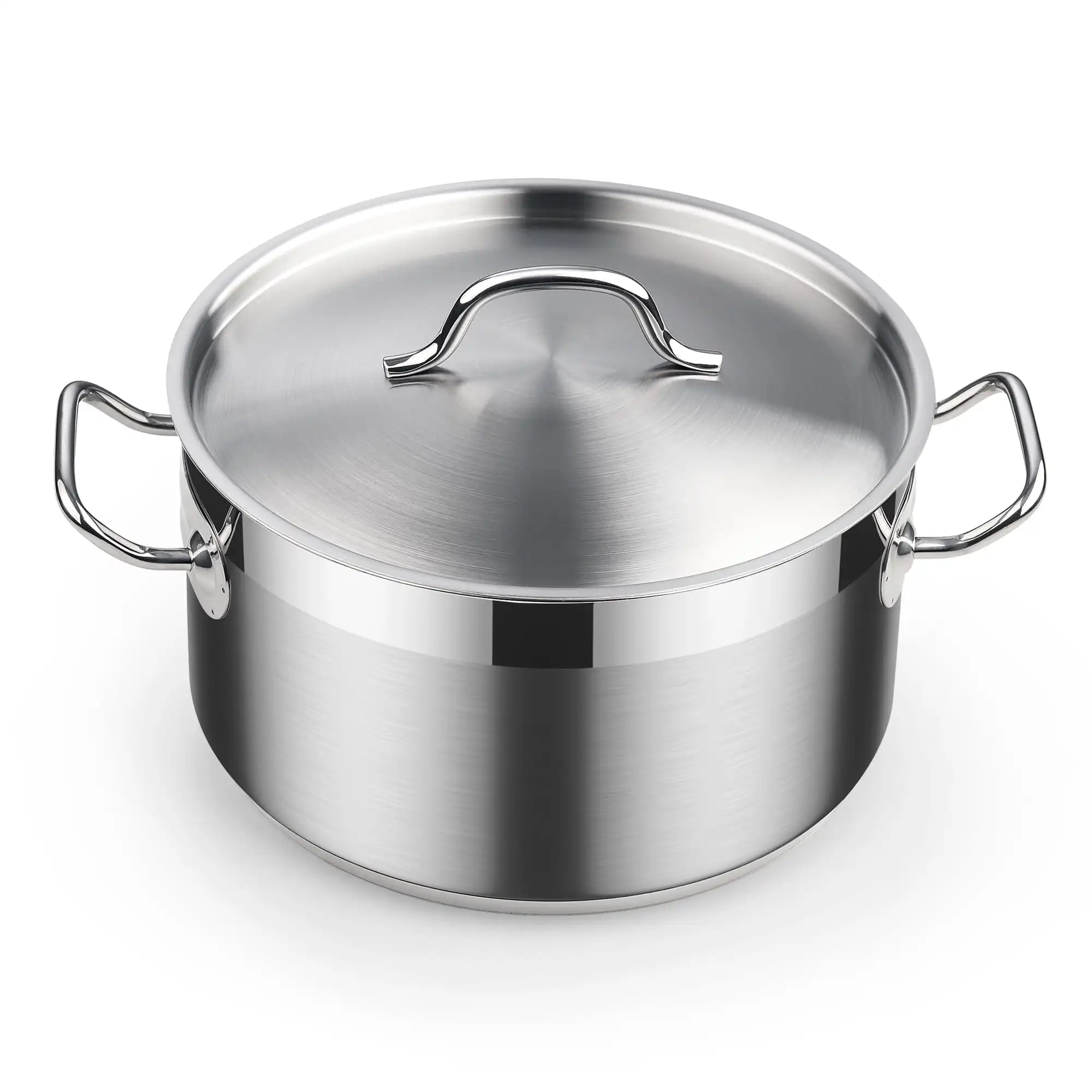 

Standard Stainless Steel Dutch Oven Casserole Pot with Lid, 6-Quart Professional 18/10 Stainless Steel Stock Pot, Casuelas