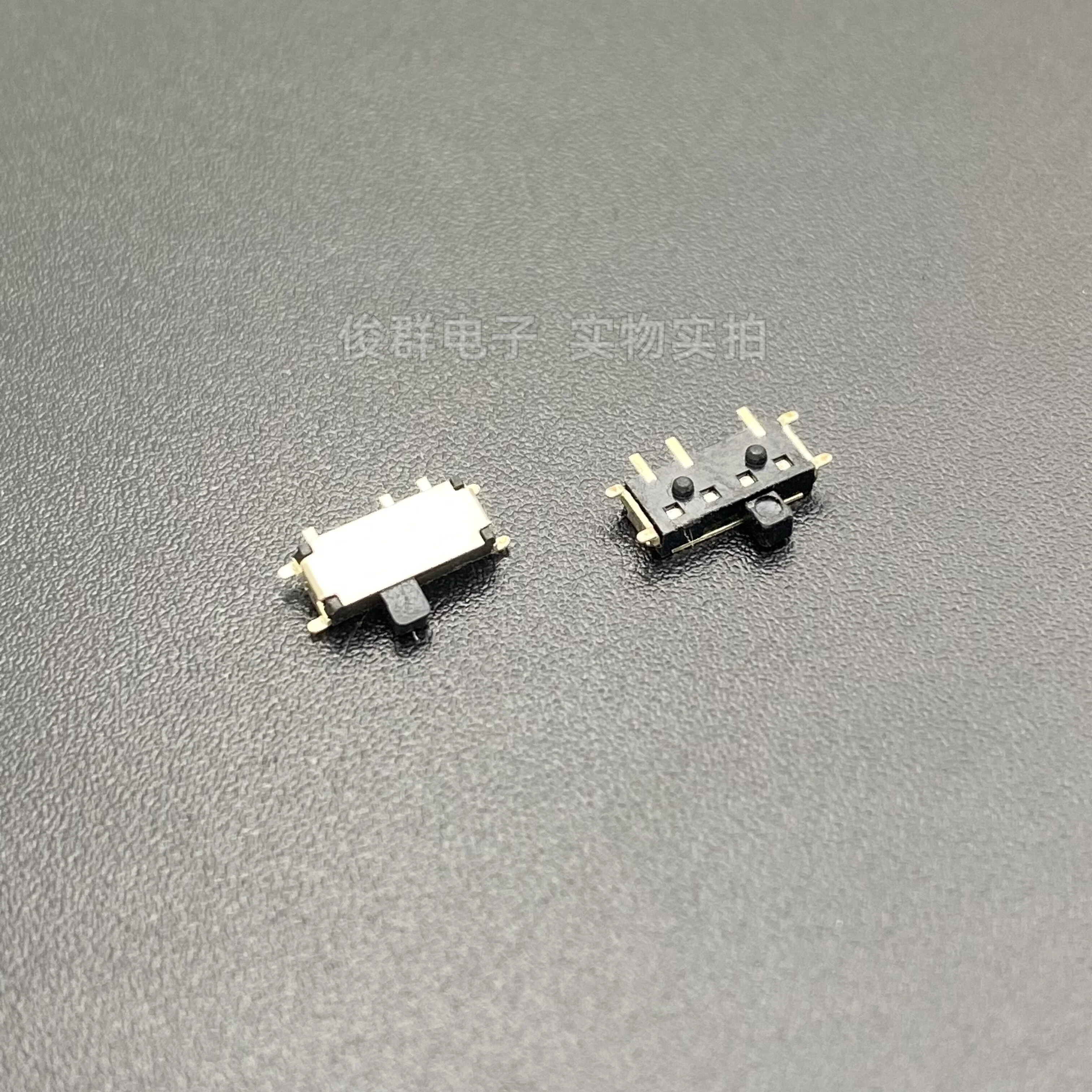 100PCS/ DJS-1290PA-1-AG singing machine MP3/MP4 toggle switch small micro side dial patch 7 feet 2 gear