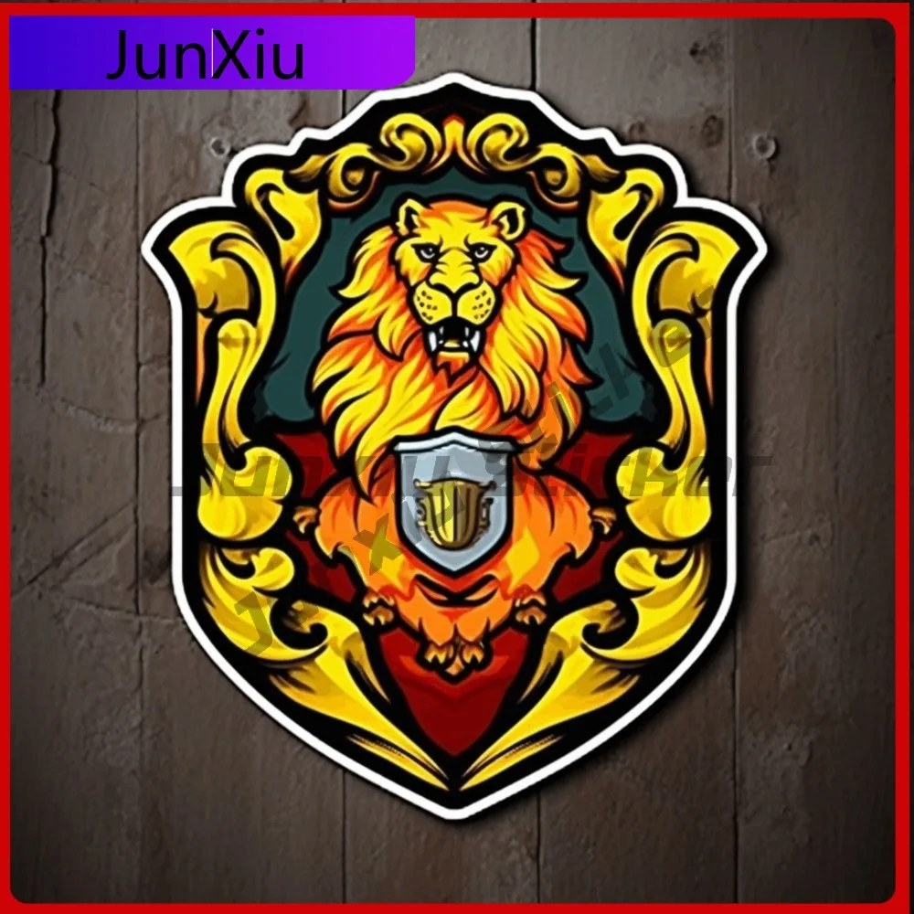 

Roaring Lion Crest Sticker Decal for Truck Anime Waterproof Vinyl Decoration Car Laptop Window Bumper